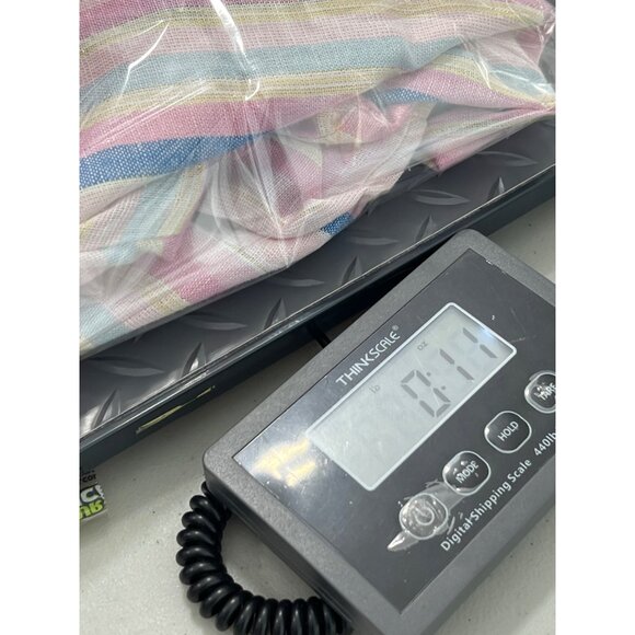 Jones and Co Jones New York Striped Linen Blend Tunic Size L Pink Blue Lagenlook - Picture 10 of 10